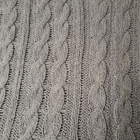 Free People Easy V Oversized Sweater WOMENS Size S COCOA CHUNKY CABLE KNIT COMFY - Picture 8 of 11